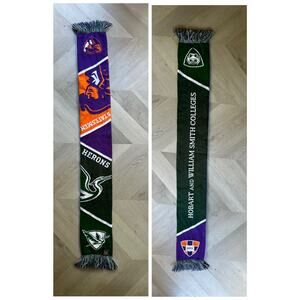 Sports Scarf Hobart William Smith Colleges Statesman Herons NCAA Fringe